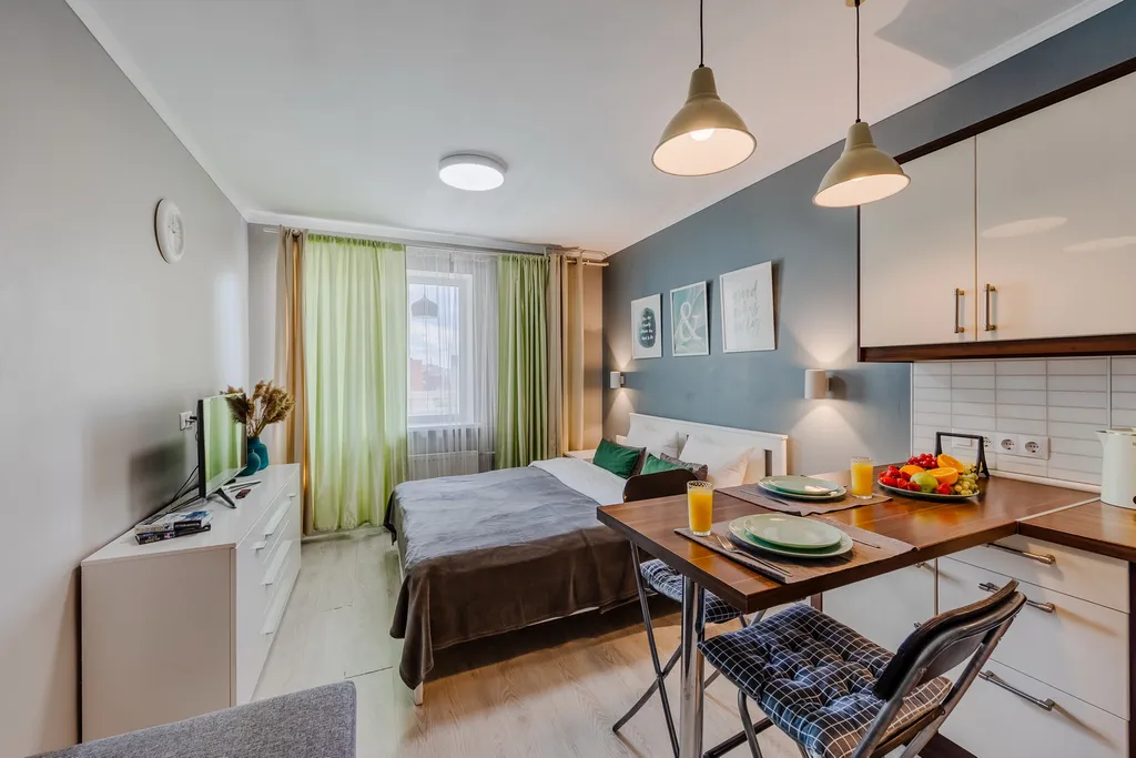 Квартира Апартаменты место силы - green gray studio — Санкт-Петербург