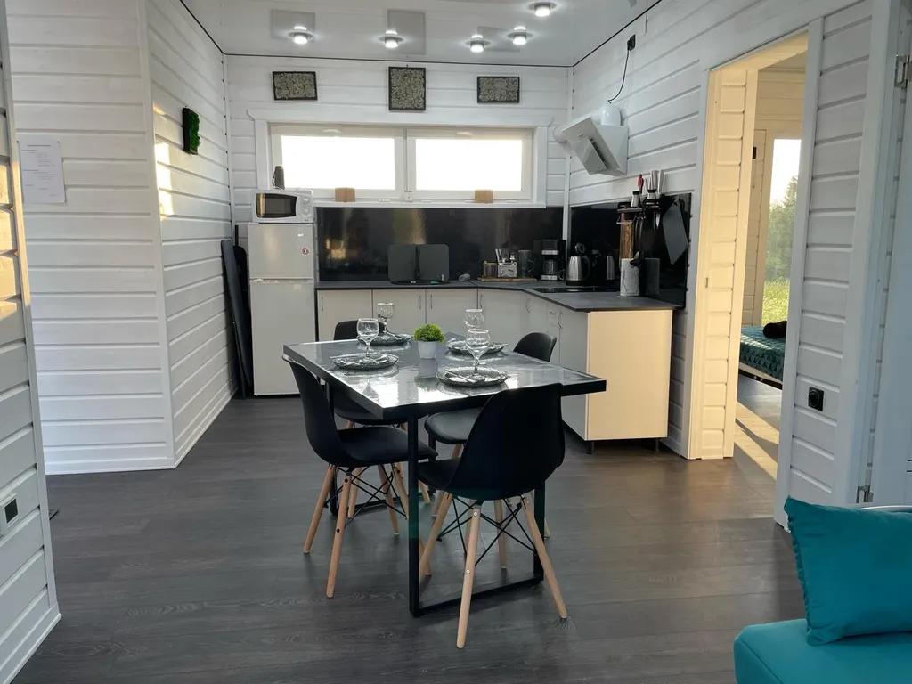 Уютный домик с чаном в тихом местечке