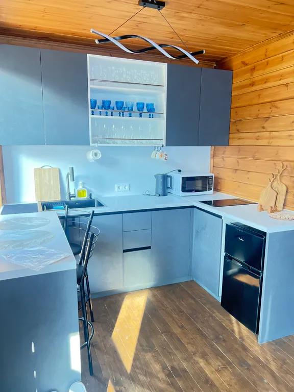 Дом с баней и горячей купелью на дровах