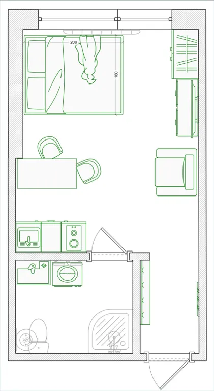 Уютная студия в ЖК премиум класса с видом на море
