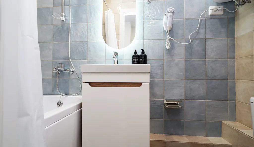 Студия с двуспальной кроватью, есть wifi и кондиционер