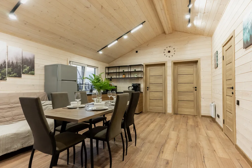 2-комнатный коттендж на границе с лесом, 69м²