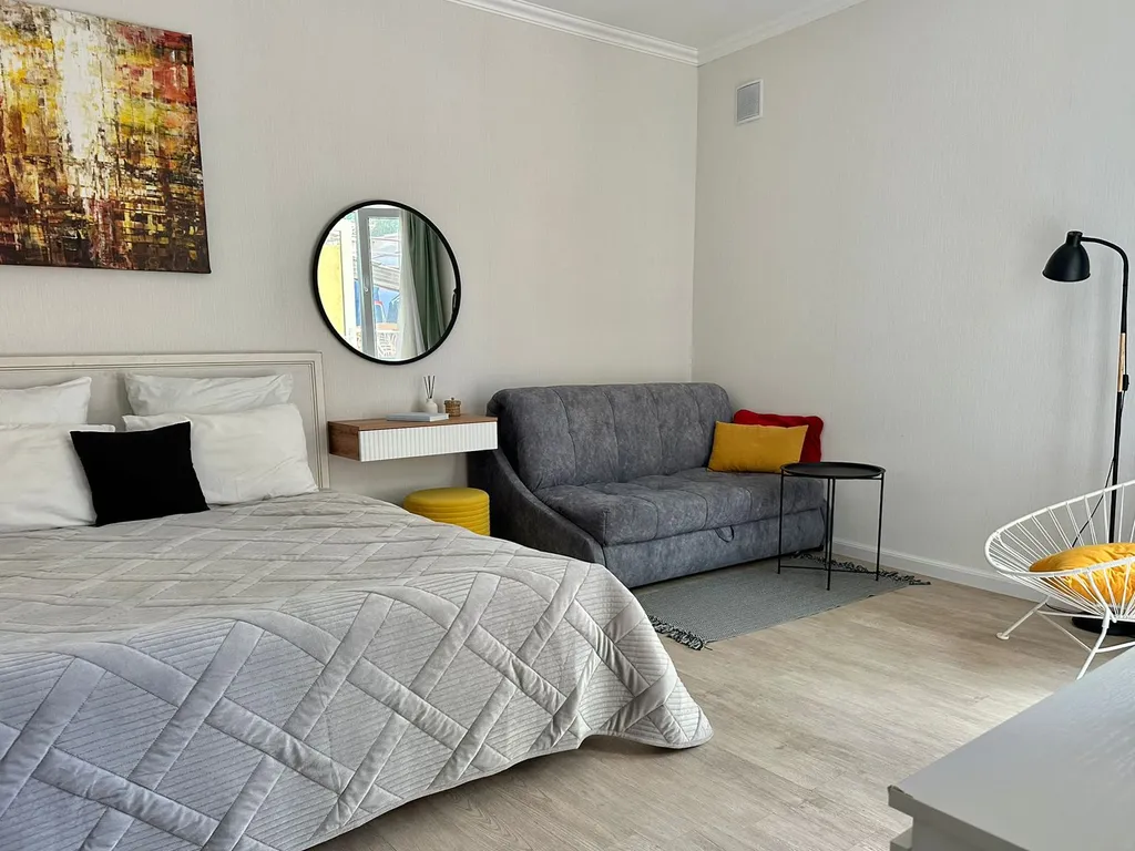 Уютная квартира с двориком, рядом с песчаным пляжем