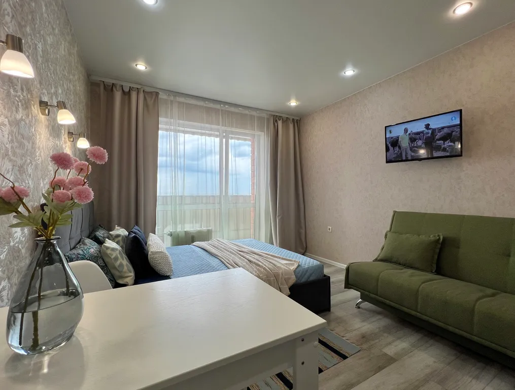 Студия с видом на аэропорт