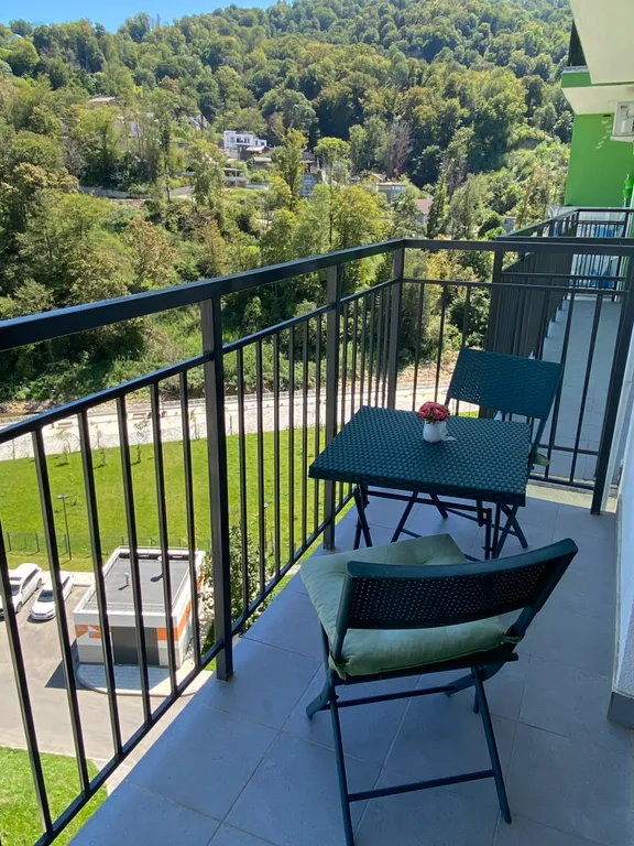 Студия с дизайнерским ремонтом рядом с морем в новом ЖК Летний