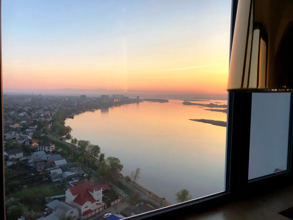 Люкс на 23 этаже с видом на Волгу, Набережная, бесконтактный заезд 24/7