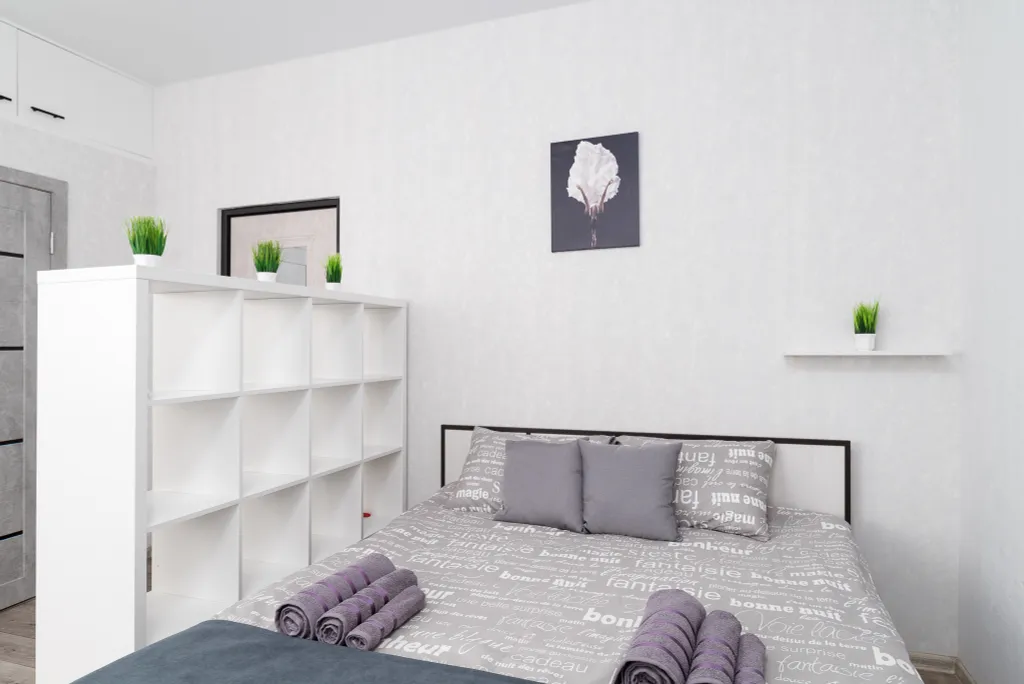 Шикарная студия для двоих с дизайнерским ремонтом