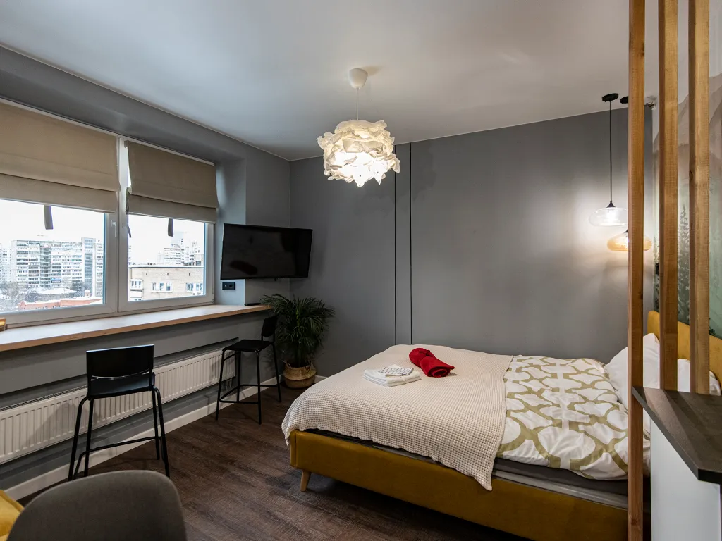 Forest studio для 2-4 гостей в центре города