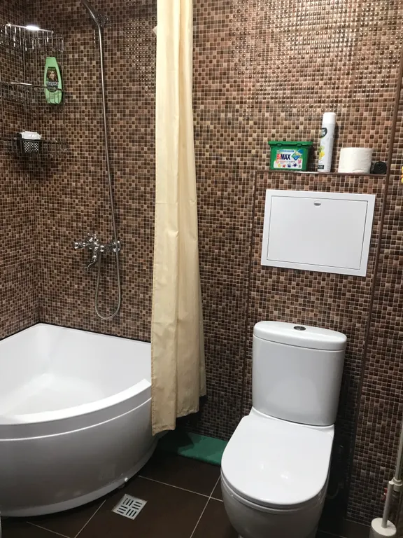 Просторная квартира с 3 отдельными кроватями