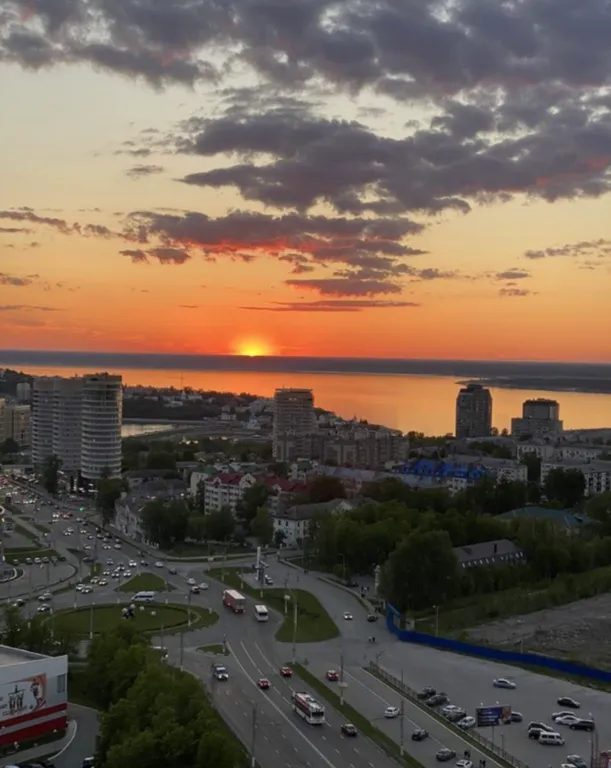 Квартира с видом на Волгу и город