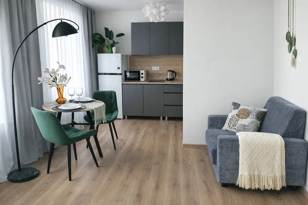 LanaRoom Дизайнерская евродвушка с панорамным видом и балконом