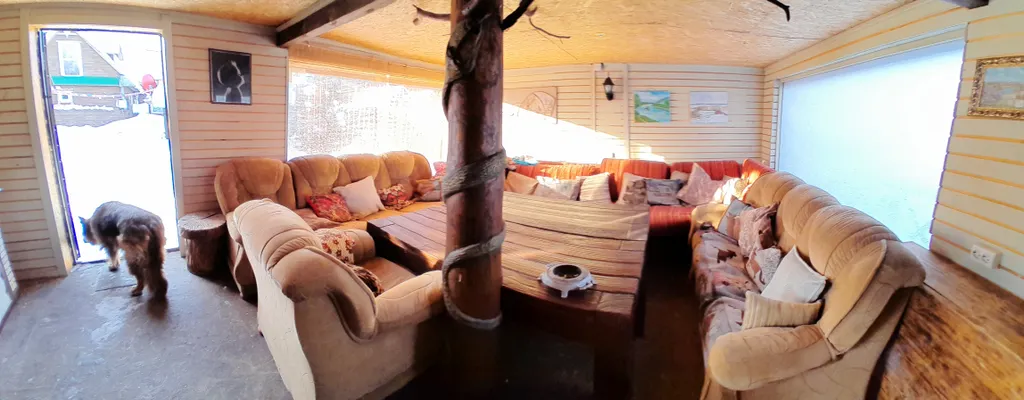 Дом на реке шале Венеция с чаном и вместительной банькой