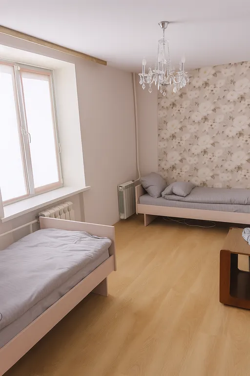 Квартира для рабочих поездок с балконом