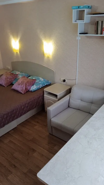 Уютная студия с видом на гору Железную и каскадную лестницу