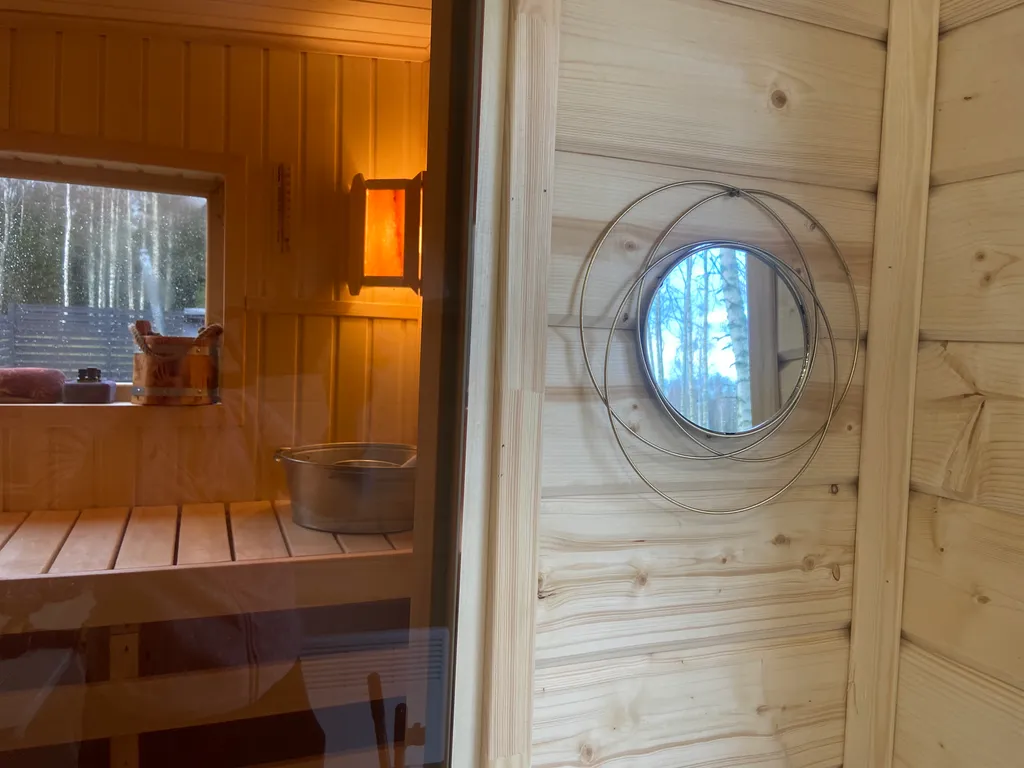 Домик в березах с баней