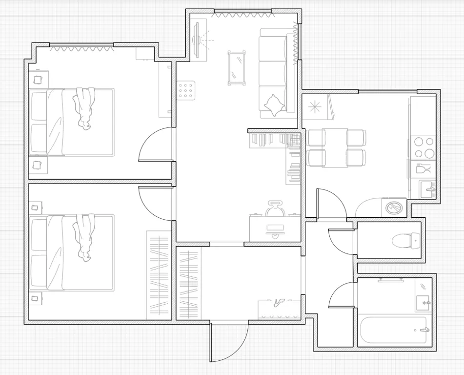 Квартира Квартира с потрясающим видом на Москва-сити, метро у подъезда — Москва