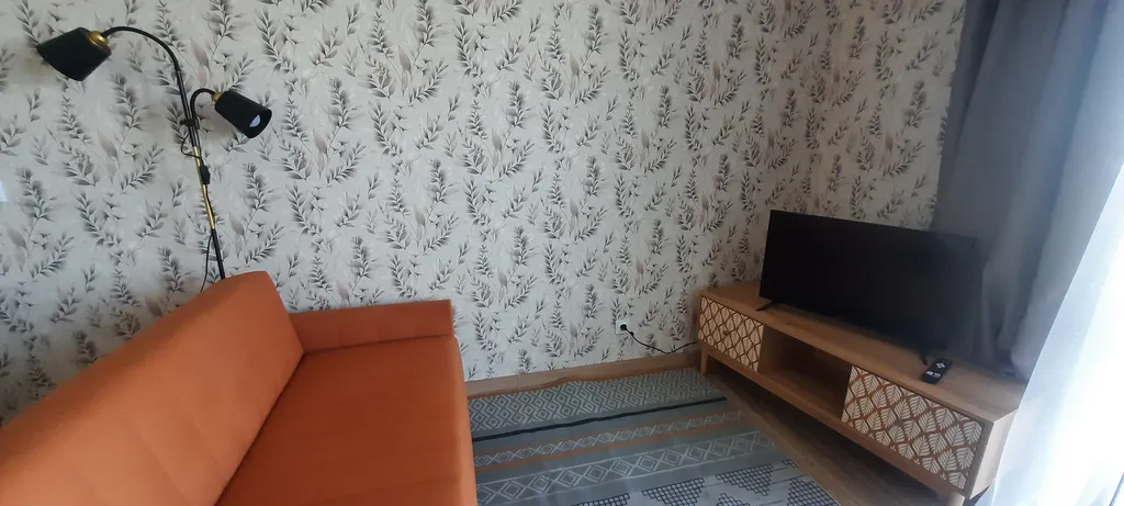 Квартира-студия с видом на город и озеро