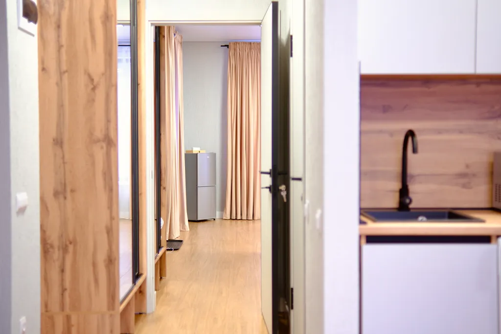 Студия с красивым видом