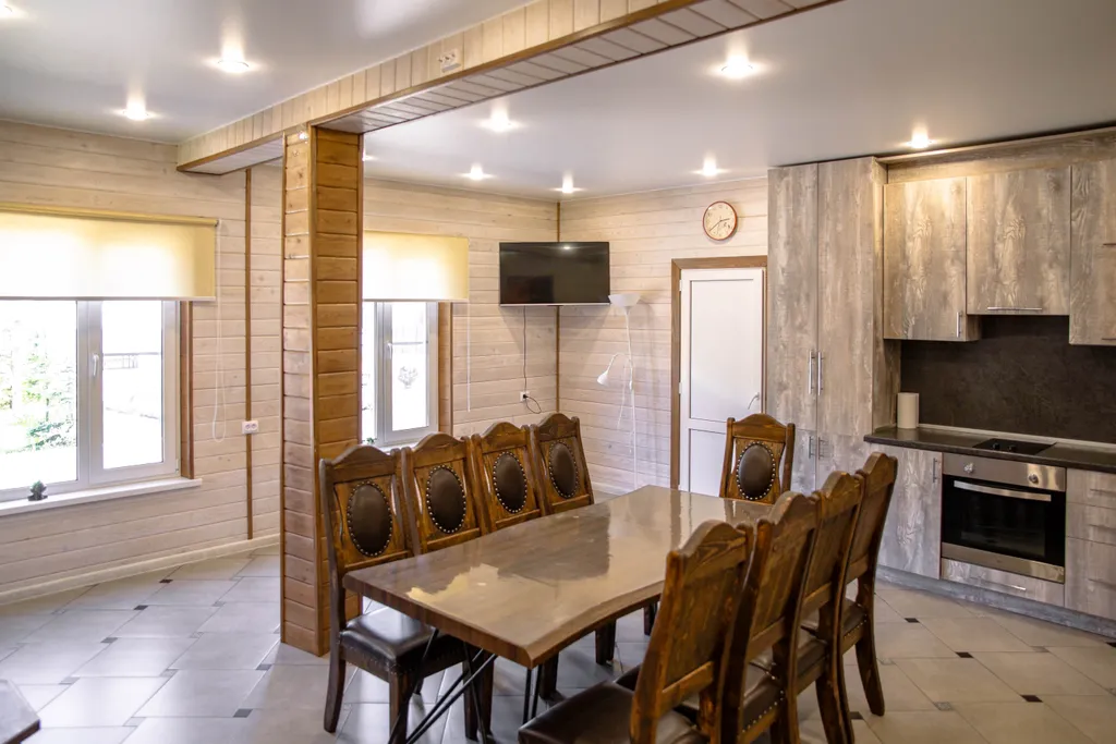 Двухэтажный коттедж с баней