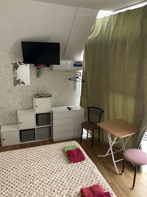 Двухместный номер с кондиционером, дополнительным местом, туалет, душ