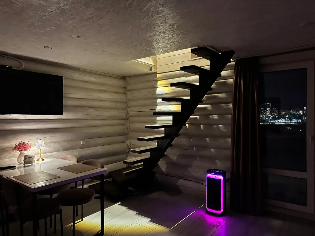 Дом баня с видом на город