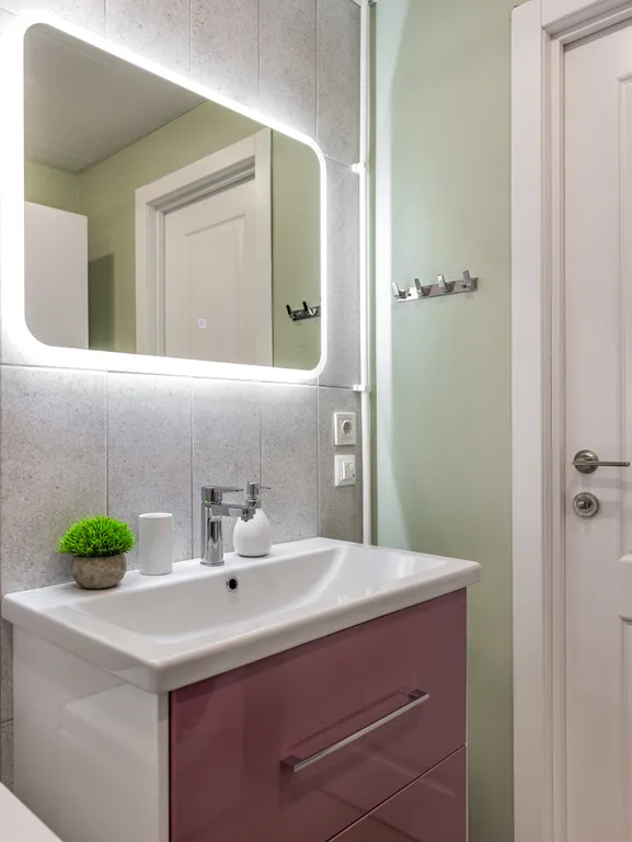 Дизайнерская квартира "Фламинго" рядом с лесом в Зеленогорске