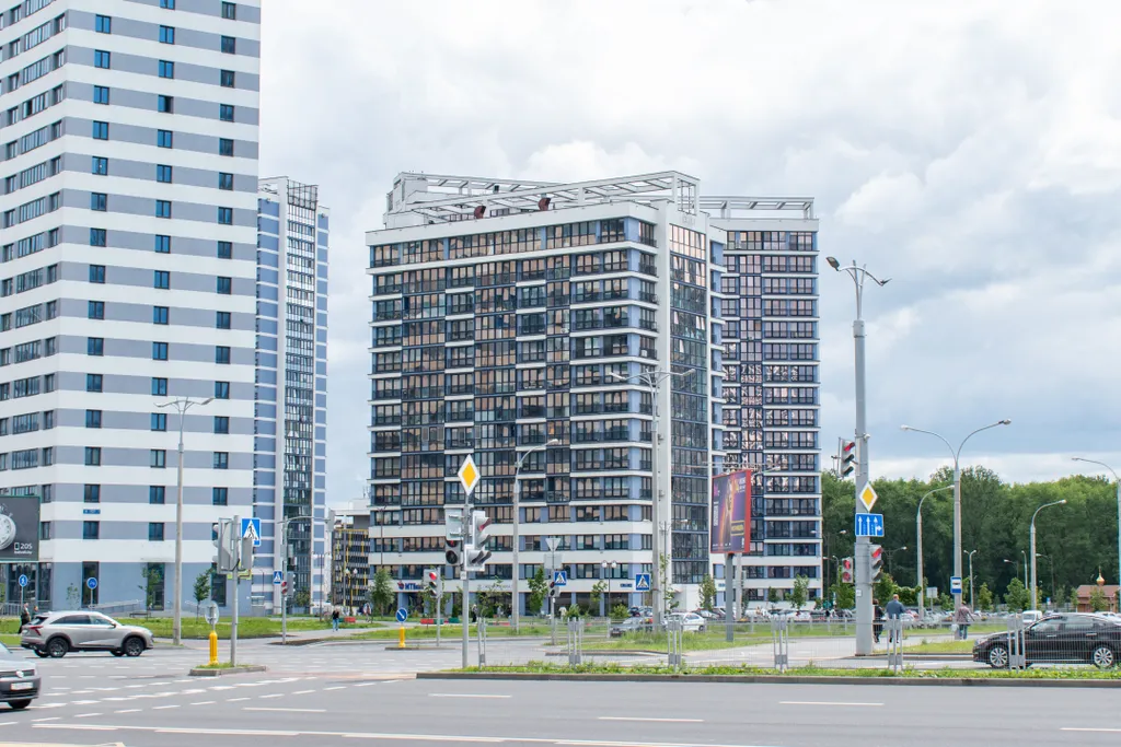 Квартира Квартира Новая современная студия в Minsk World возле метро и 2 станциях от ЖД — Минск