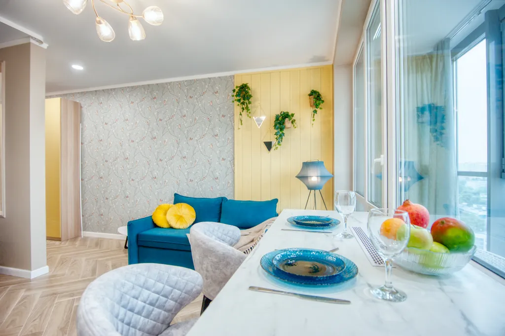 Апартаменты Еl'Home рядом с Ладьей, панорамный вид на Самару