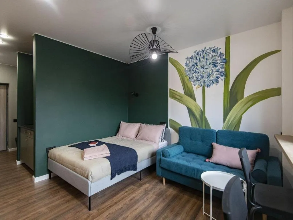 Green studio 4 гостей в центре города