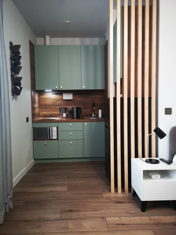 Студия с зонированной кухней в Самолёт-3