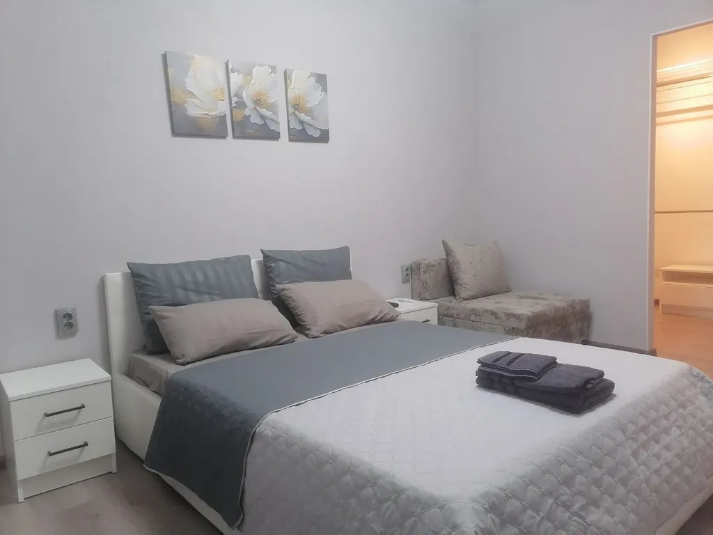 Уютная квартира с двуспальной кроватью