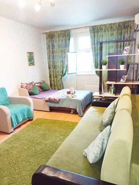 Большaя квартиpа с двумя балконами