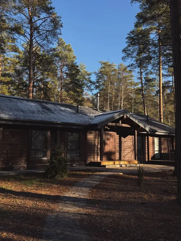 Дом в лесу с джакузи и баней