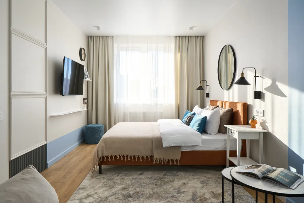 Квартира Квартира у моря Небо с  дизайнерским ремонтом, в современном ЖК. — Пионерский