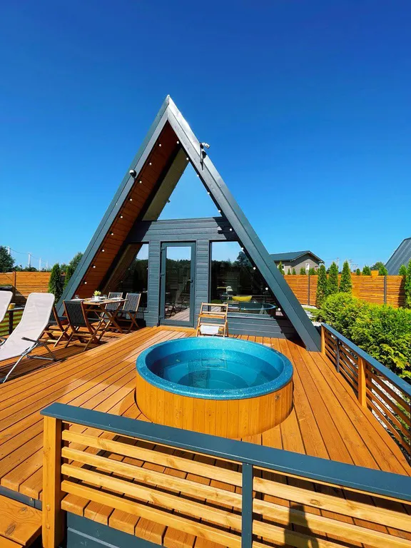 Стильный дом А-frame