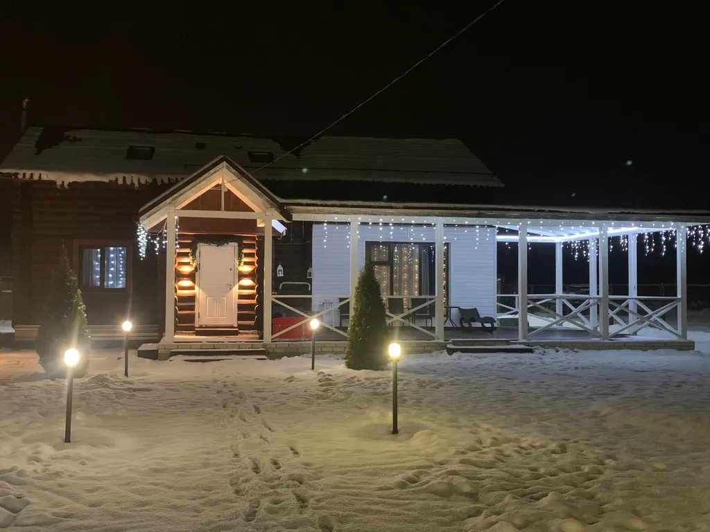 Большой стильный дом с панорамой на сосновый бор в 15км от НН с баней