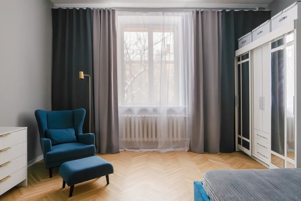 Квартира Сталинская трехкомнатная квартира Синий Кит — Москва