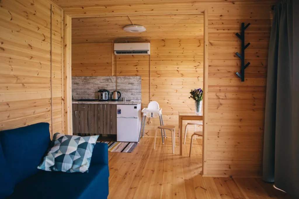 Эко домик с кухней и верандой