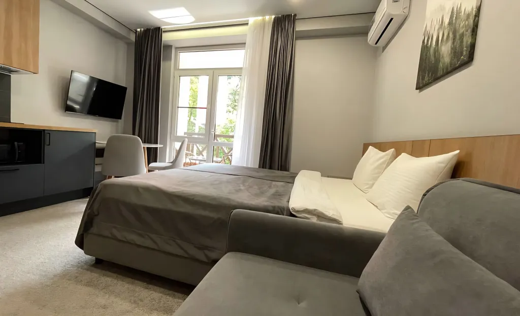 Трёхместный номер с балконом в панорама ачишхо