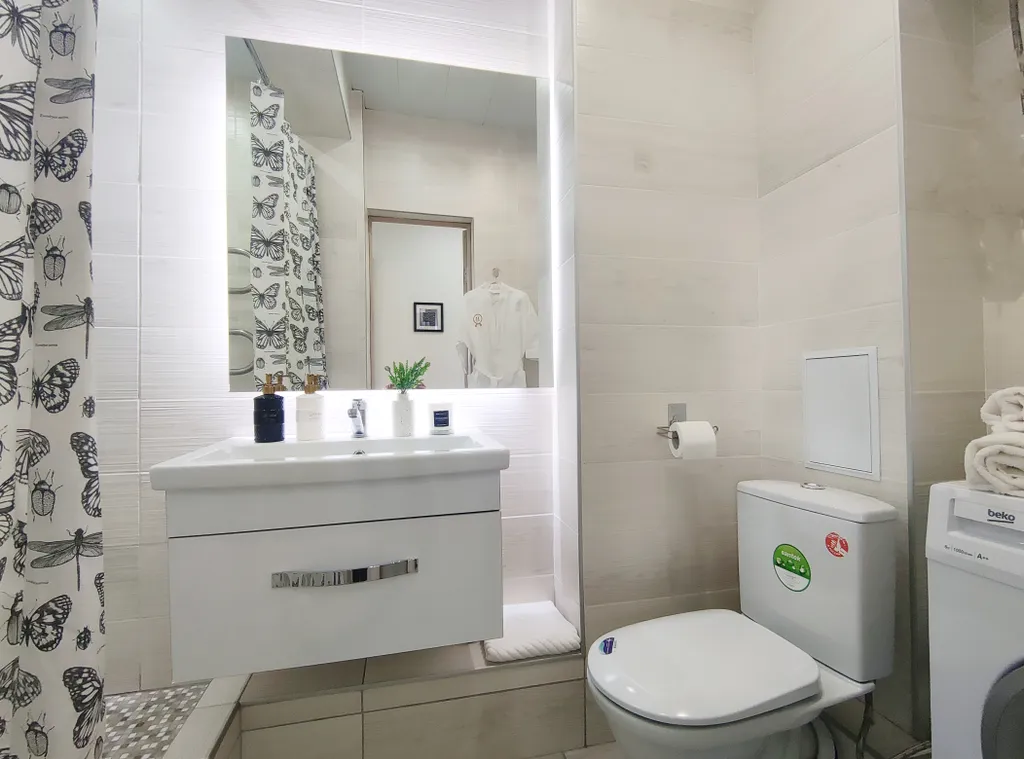 Квартира с видом на город в центре