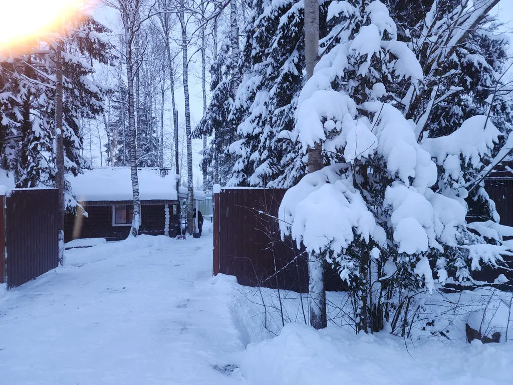 Уютный бревенчатый дом и баня, на одном участке