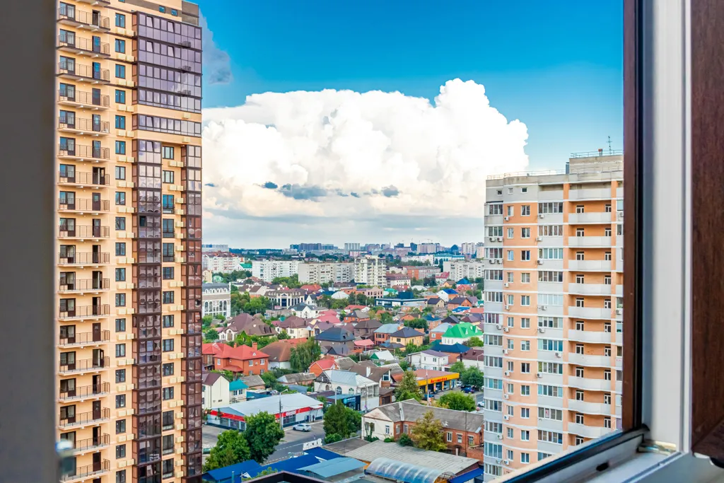 Квартира Квартира Стильный апартамент с панорамой, жк «маршал», 15 этаж, lounge-балкон — Краснодар