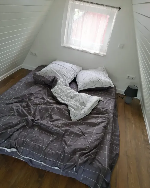 Уютный домик-треугольник у леса