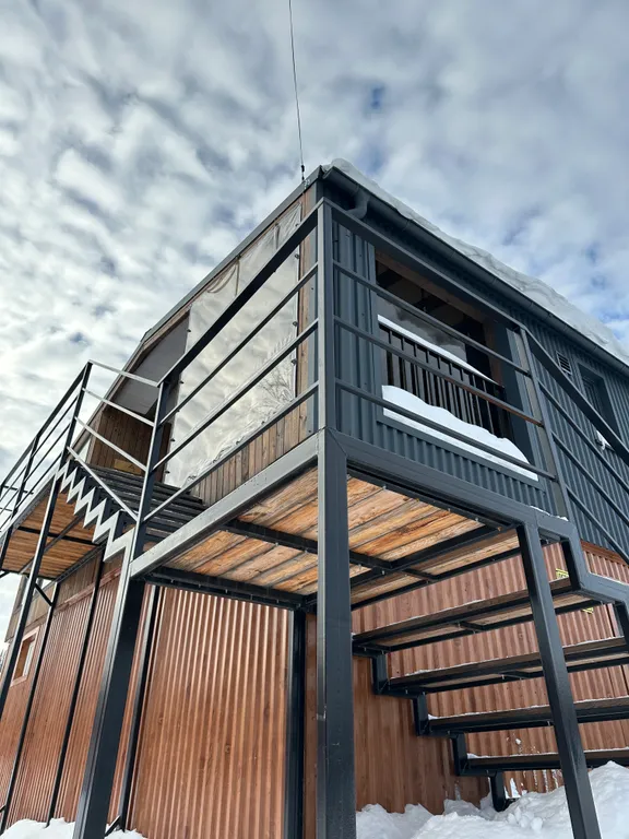 Барнхаус с теплым гаражом на две машины