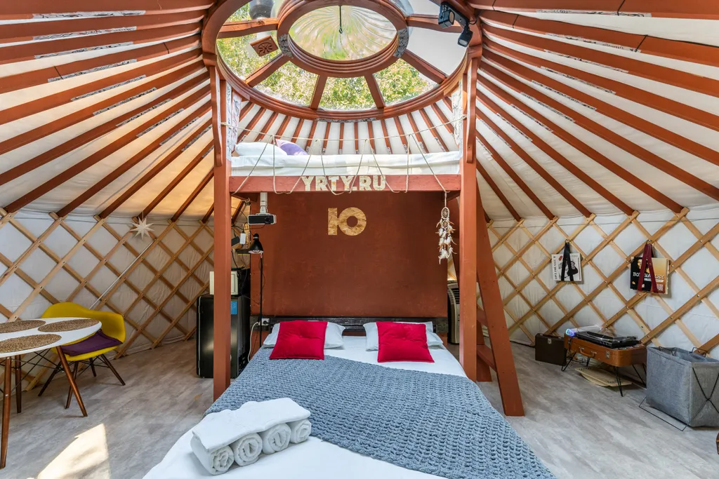 Коттедж Необычный дом Юрта в современном стиле — Можайск