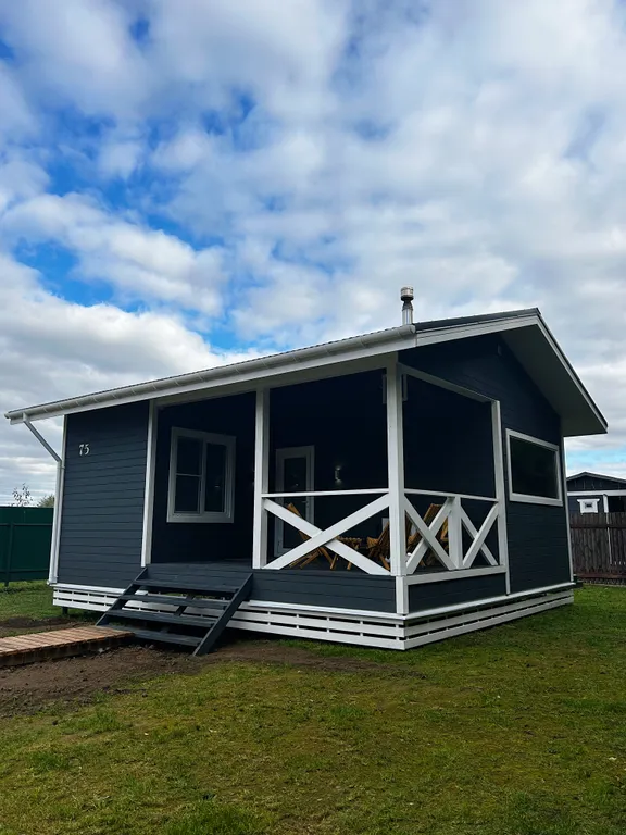 Уютный домик-баня на берегу речки