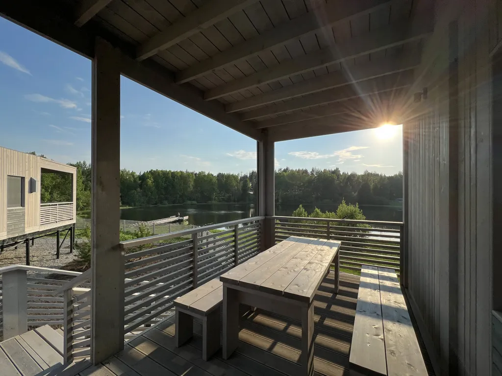 Дом-студия с сауной на озере