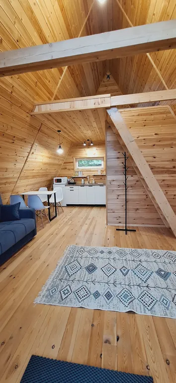 А-фрейм с видом на горы