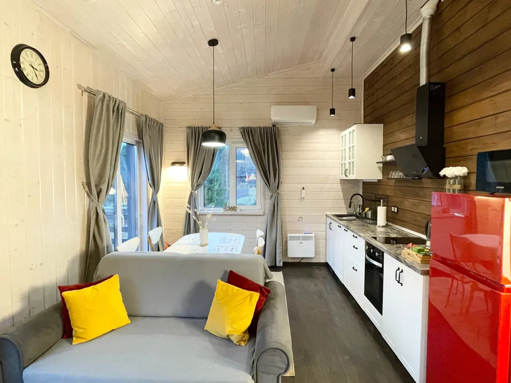 Ольшаны_Парк Дом Шале у леса с баней и горячей купелью