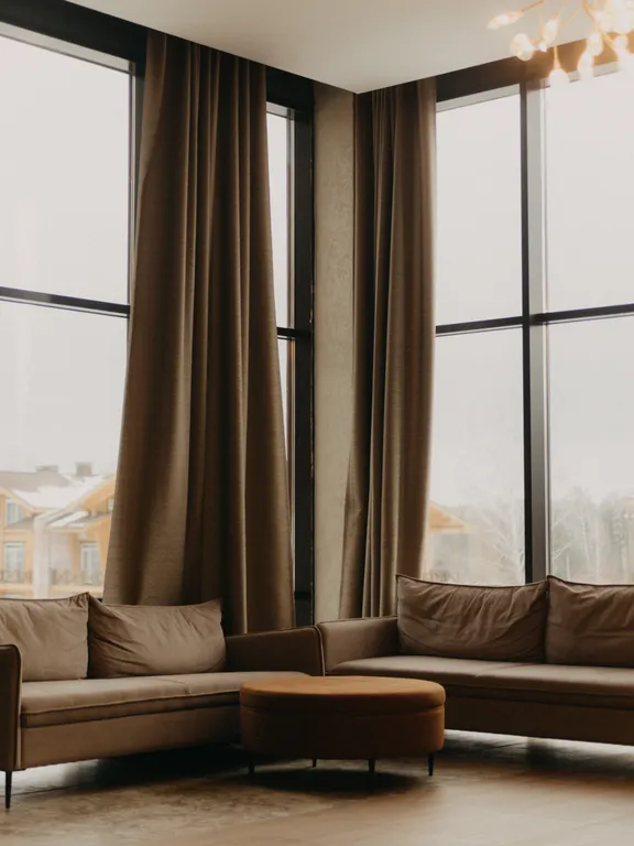 С потрясающим видом с 8 этажа, наслаждайся видом не вставая с кровати